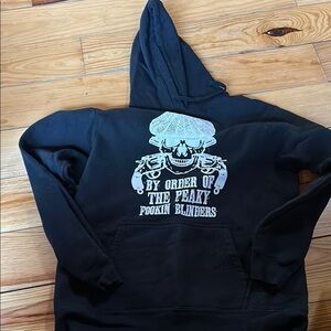 NWOT Black Hoodie with Peaky Blinders Graphic